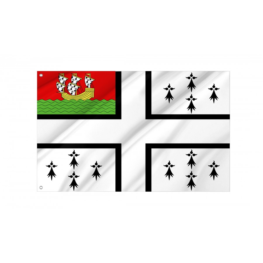 Flag Of Nantes, Patriotic Flags, Unique Design Print, Flags For Indoor & Outdoor Use - High Quality France for Indoor and Outdoor Use