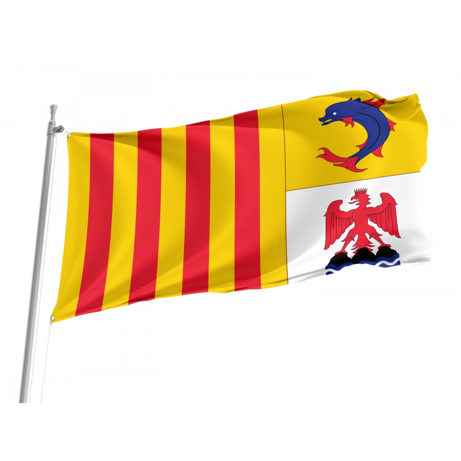 Flag Of Provence-Alpes-Côte Dazur, Patriotic Flags, Unique Design Print, Flags For Indoor & Outdoor Use - High Quality Provence Alpes Cote dAzur for Indoor and Outdoor Use