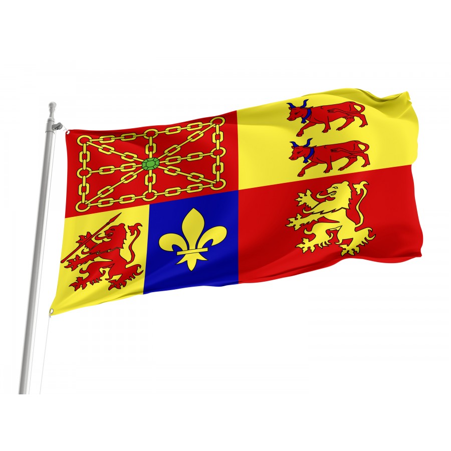 Flag Of Pyrénées-Atlantiques Department, Patriotic Flags, Unique Design Print, Flags For Indoor & Outdoor Use - High Quality France for Indoor and Outdoor Use