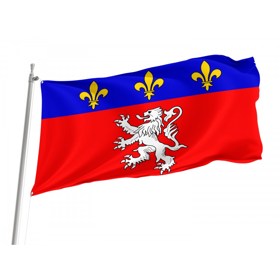 Flag Of Region Lyonnais, Patriotic Flags, Unique Design Print, Flags For Indoor & Outdoor Use - High Quality France for Indoor and Outdoor Use
