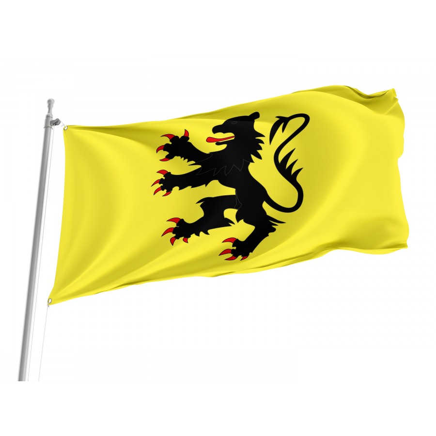 Flag Of Representing The Lion Of Flanders, Patriotic Flags, Unique Design Print, Flags For Indoor & Outdoor Use - High Quality France for Indoor and Outdoor Use