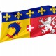 Rhône-Alpes Flag for Indoor & Outdoor Use - Imagine 1