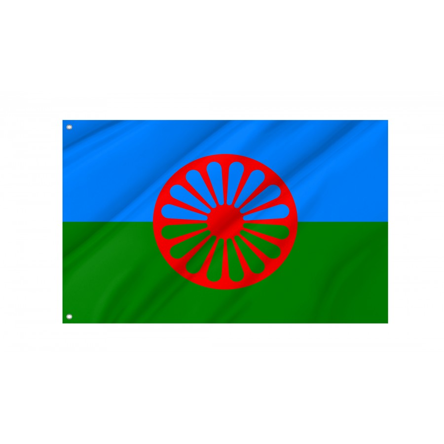 Flag Of Romani People, Made Using These Dimensions, Patriotic Flags, Unique Design Print, Flags For Indoor & Outdoor Use - High Quality Historical Flags for Indoor and Outdoor Use