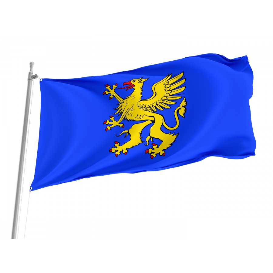 Flag Of Saint-Brieuc, Patriotic Flags, Unique Design Print, Flags For Indoor & Outdoor Use - High Quality France for Indoor and Outdoor Use