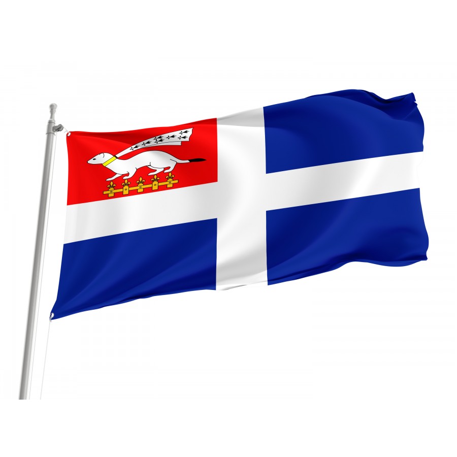 Flag Of Saint-Malo, Patriotic Flags, Unique Design Print, Flags For Indoor & Outdoor Use - High Quality France for Indoor and Outdoor Use