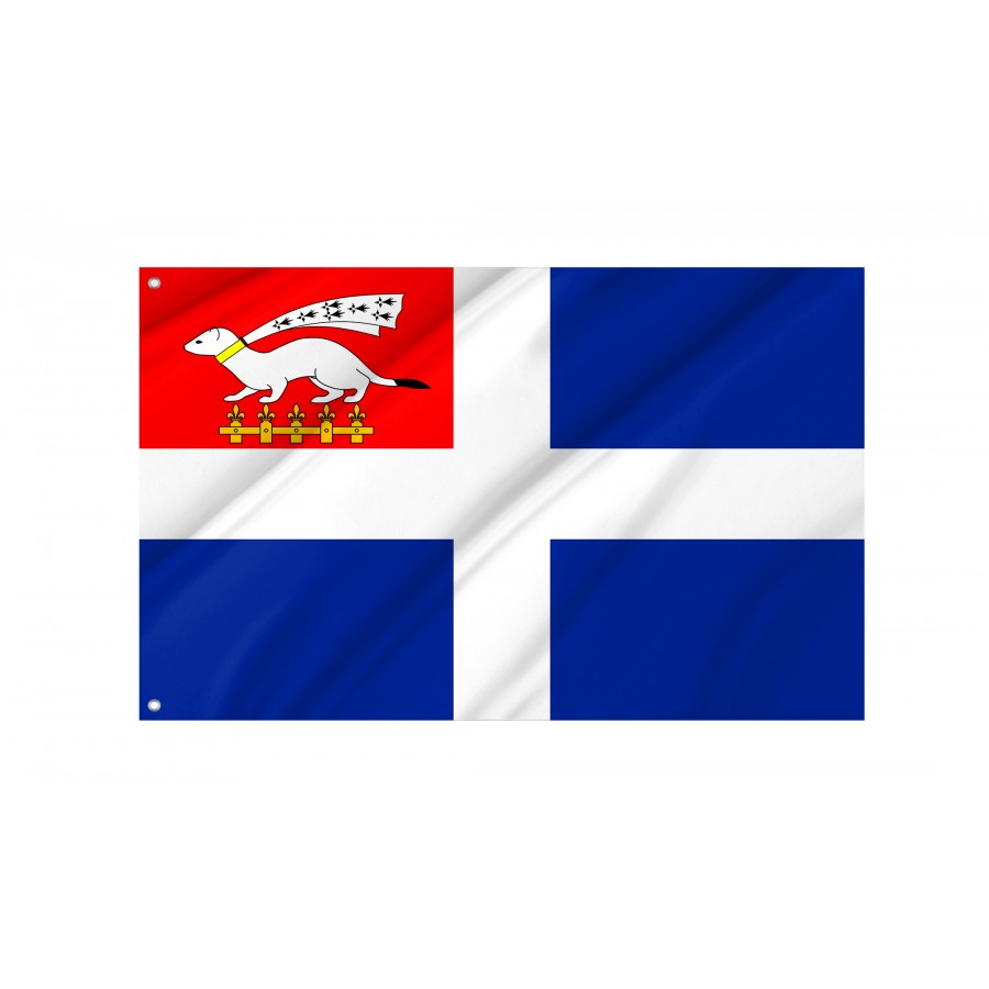 Flag Of Saint-Malo, Patriotic Flags, Unique Design Print, Flags For Indoor & Outdoor Use - High Quality France for Indoor and Outdoor Use