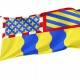 Flag of Saône-et-Loire, Patriotic Flags, Unique Design Print, Flags for Indoor & Outdoor Use - Imagine 1