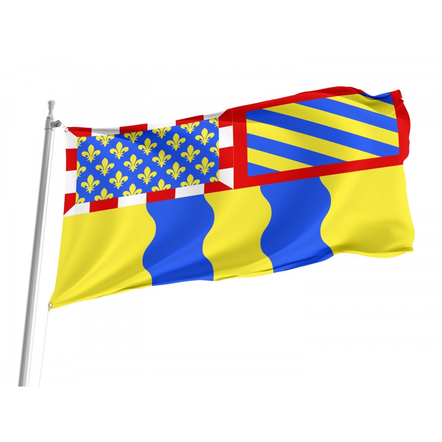 Flag Of Saône-Et-Loire, Patriotic Flags, Unique Design Print, Flags For Indoor & Outdoor Use - High Quality France for Indoor and Outdoor Use