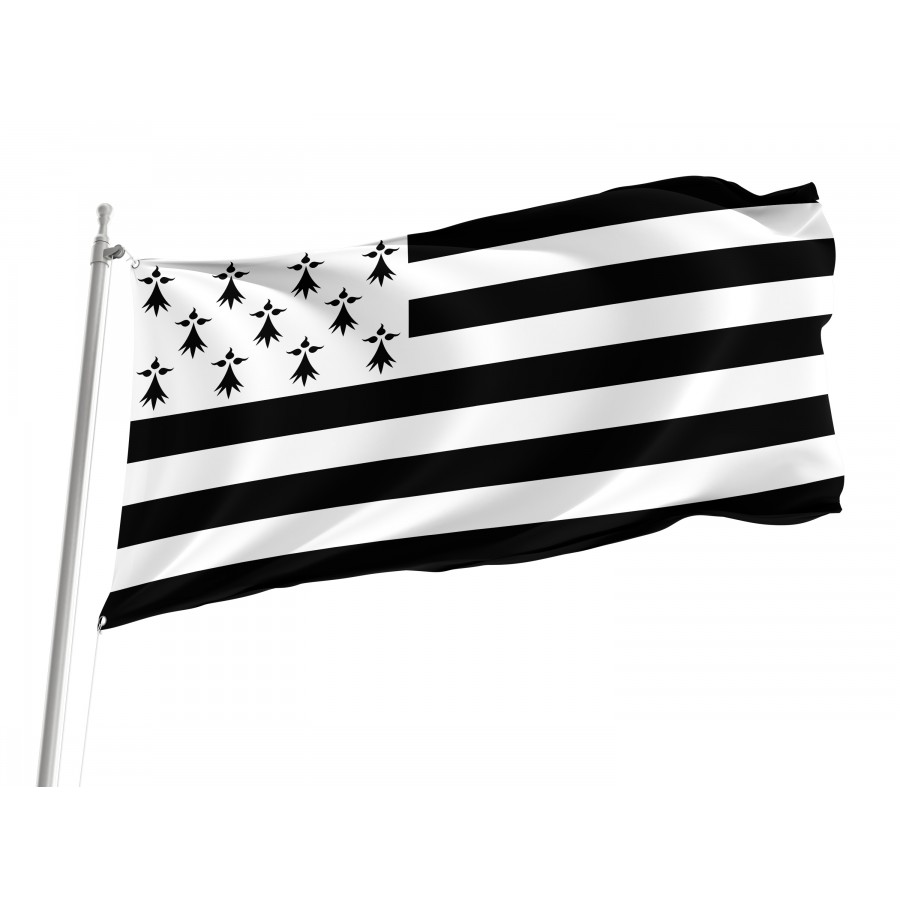 Traditional Flag Of Brittany, Patriotic Flags, Unique Design Print, Flags For Indoor & Outdoor Use - High Quality France for Indoor and Outdoor Use