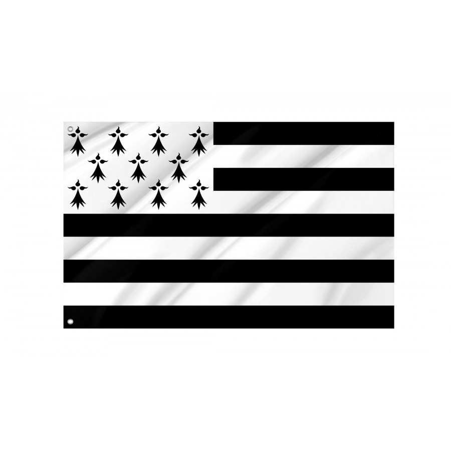 Traditional Flag Of Brittany, Patriotic Flags, Unique Design Print, Flags For Indoor & Outdoor Use - High Quality France for Indoor and Outdoor Use