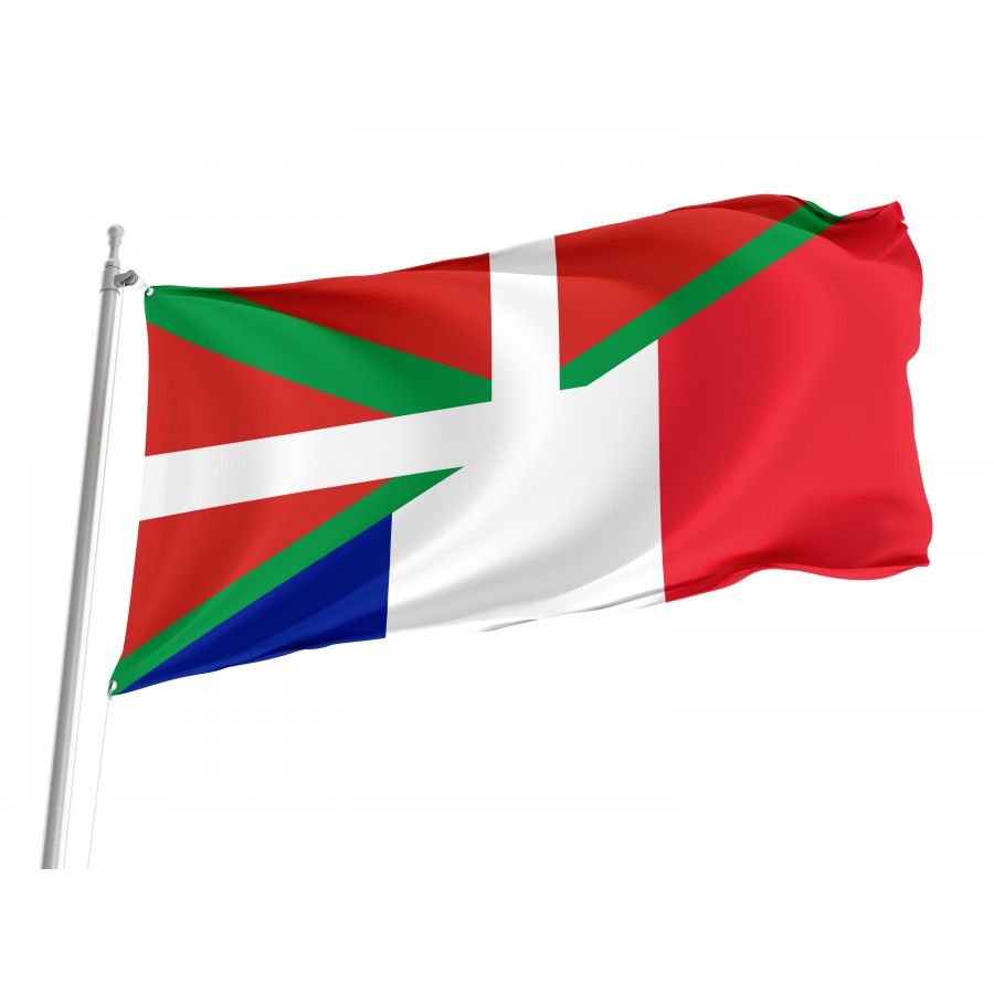 Basque Country And France Friendship Flag, Patriotic Flags, Unique Design Print, Flags For Indoor & Outdoor Use - High Quality Friendship Flag for Indoor and Outdoor Use