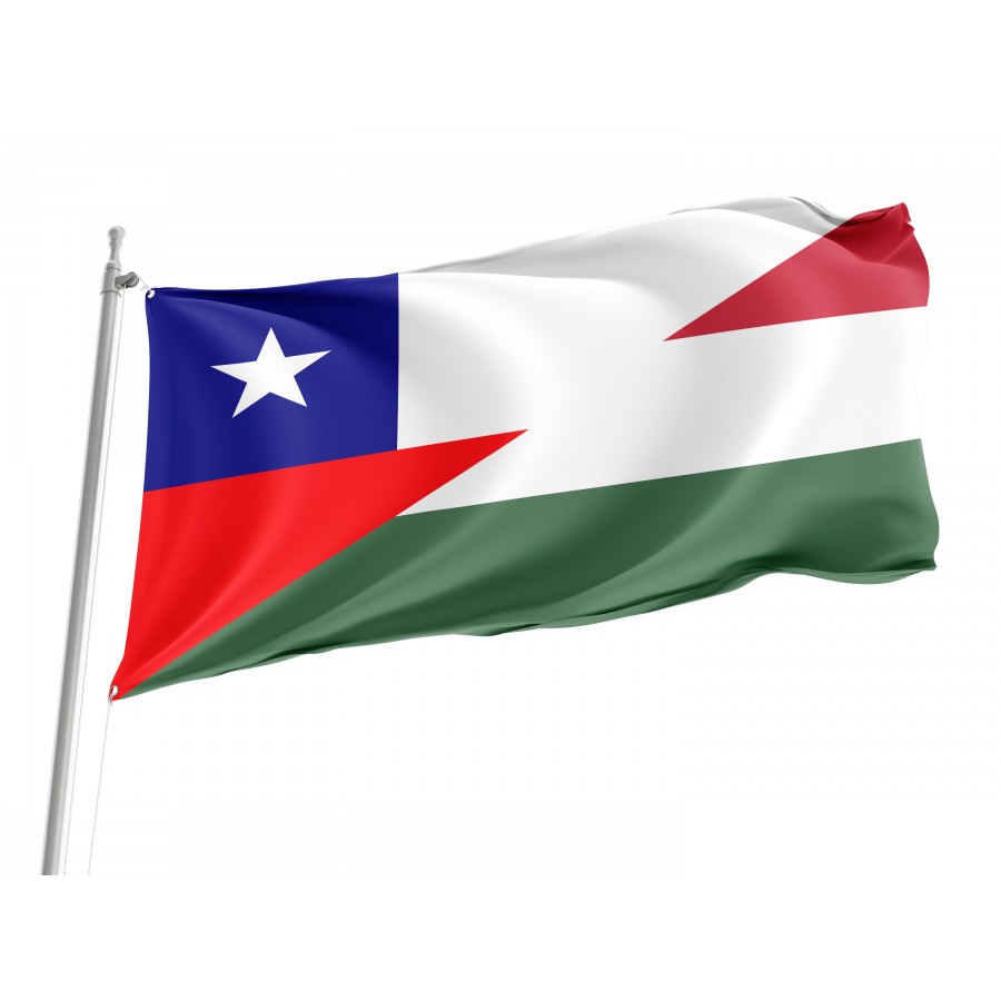 Chile And Hungary Friendship Flag, Patriotic Flags, Unique Design Print, Flags For Indoor & Outdoor Use - High Quality Friendship Flag for Indoor and Outdoor Use