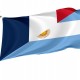 France and Argentina Friendship Flag, Patriotic Flags, Unique Design Print, Flags for Indoor & Outdoor Use - Imagine 1