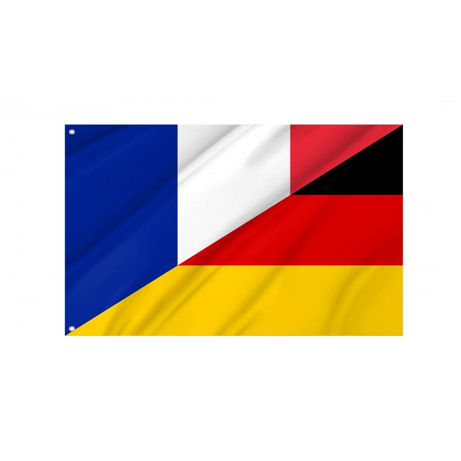 France And Germany Friendship Flag, Patriotic Flags, Unique Design Print, Flags For Indoor & Outdoor Use - High Quality Friendship Flag for Indoor and Outdoor Use