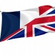France and United Kingdom Friendship Flag, Patriotic Flags, Unique Design Print, Flags for Indoor & Outdoor Use - Imagine 1