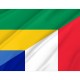 Gabon and France Friendship Flag for Indoor & Outdoor Use - Imagine 2