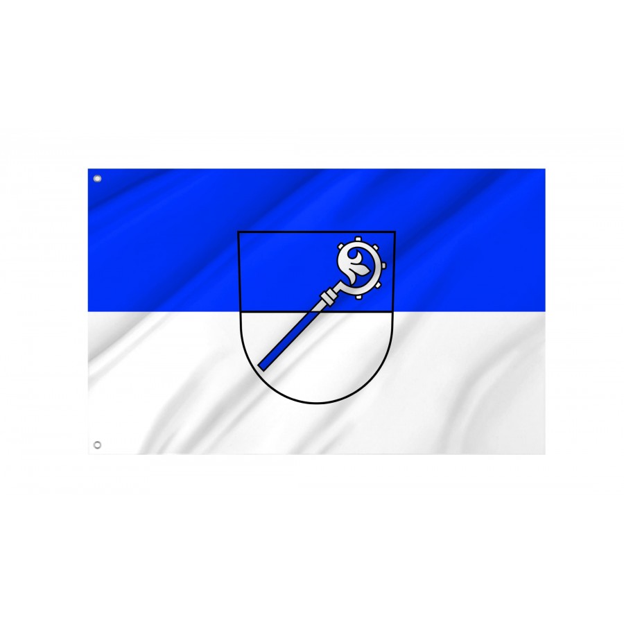 Hüttisheim Flag - Official German Municipal Flag from Baden-Württemberg