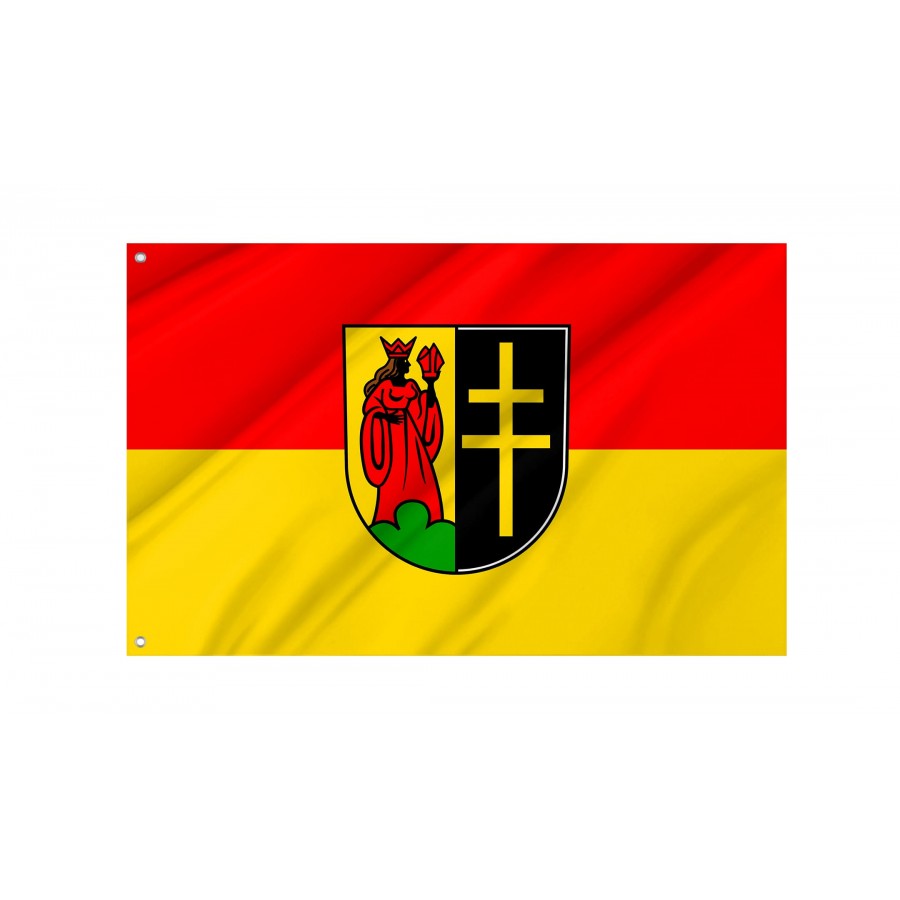 Illerkirchberg Flag - Official German Municipal Flag from Baden-Württemberg