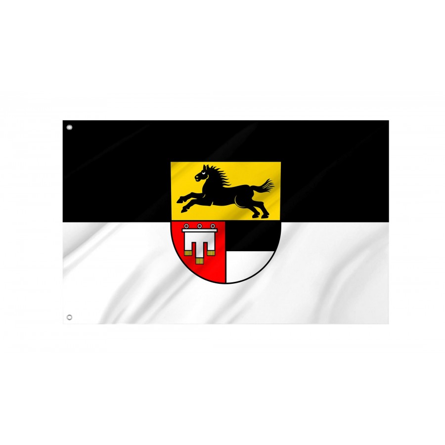 Langenau Flag - Official German Municipal Flag from Baden-Württemberg