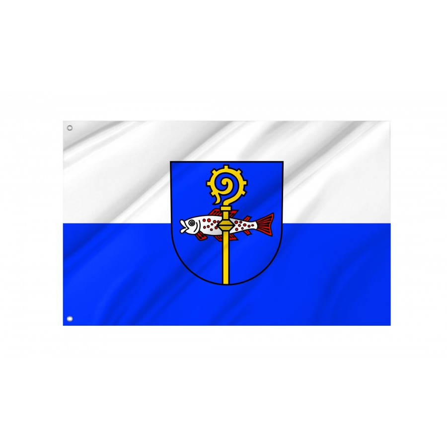 Lauterach Flag - Official German Municipal Flag from Baden-Württemberg