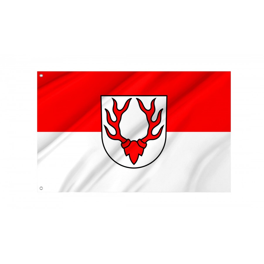 Oberdischingen Flag - Official German Municipal Flag from Baden-Württemberg