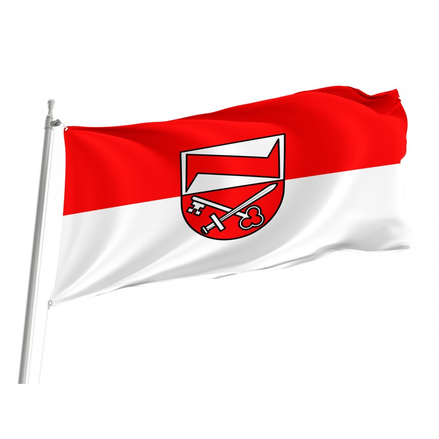 Unterwachingen Flag - Official German Municipal Flag from Baden-Württemberg