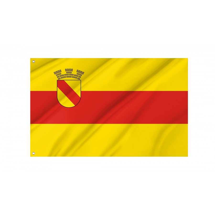 Baden-Baden Flag - Official German Municipal Flag from Baden-Württemberg