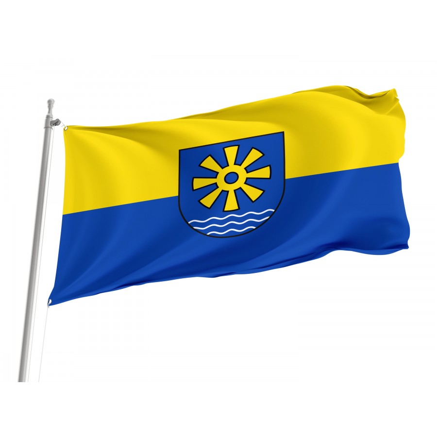 Bodenseekreises Flag - Official German Municipal Flag from Baden-Württemberg