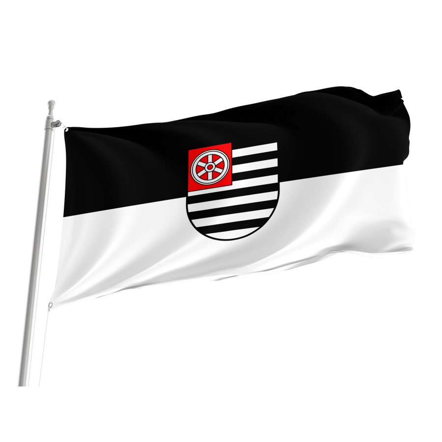 Krautheim Flag - Official German Municipal Flag from Baden-Württemberg