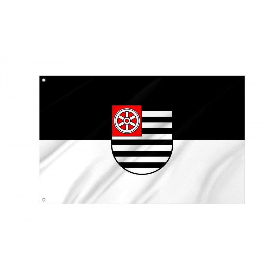 Krautheim Flag - Official German Municipal Flag from Baden-Württemberg