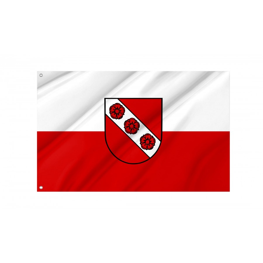 Mulfingen Flag - Official German Municipal Flag from Baden-Württemberg