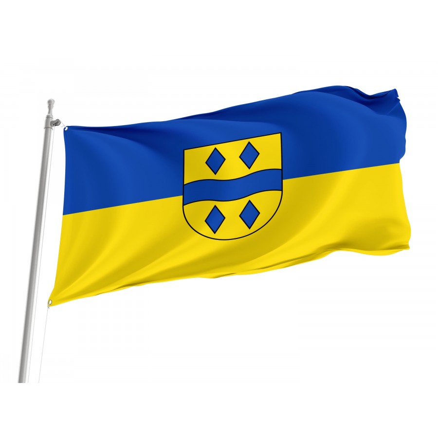 Enzkreis Flag - Official German Municipal Flag from Baden-Württemberg