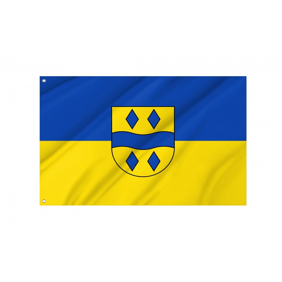 Enzkreis Flag - Official German Municipal Flag from Baden-Württemberg