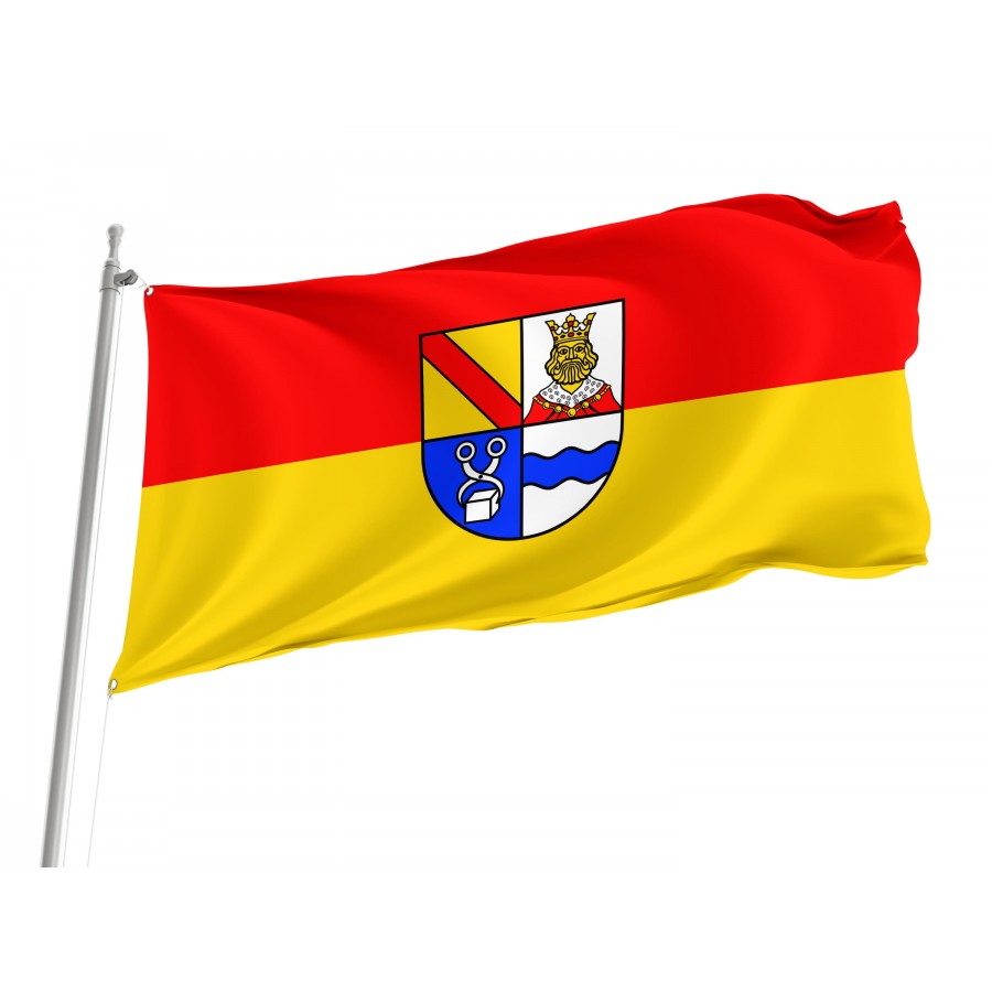 Königsbach-Stein Flag - Official German Municipal Flag from Baden-Württemberg