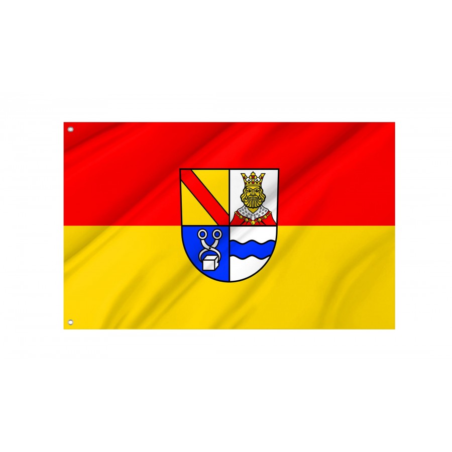 Königsbach-Stein Flag - Official German Municipal Flag from Baden-Württemberg