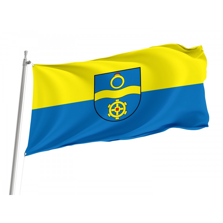 Mühlacker Flag - Official German Municipal Flag from Baden-Württemberg