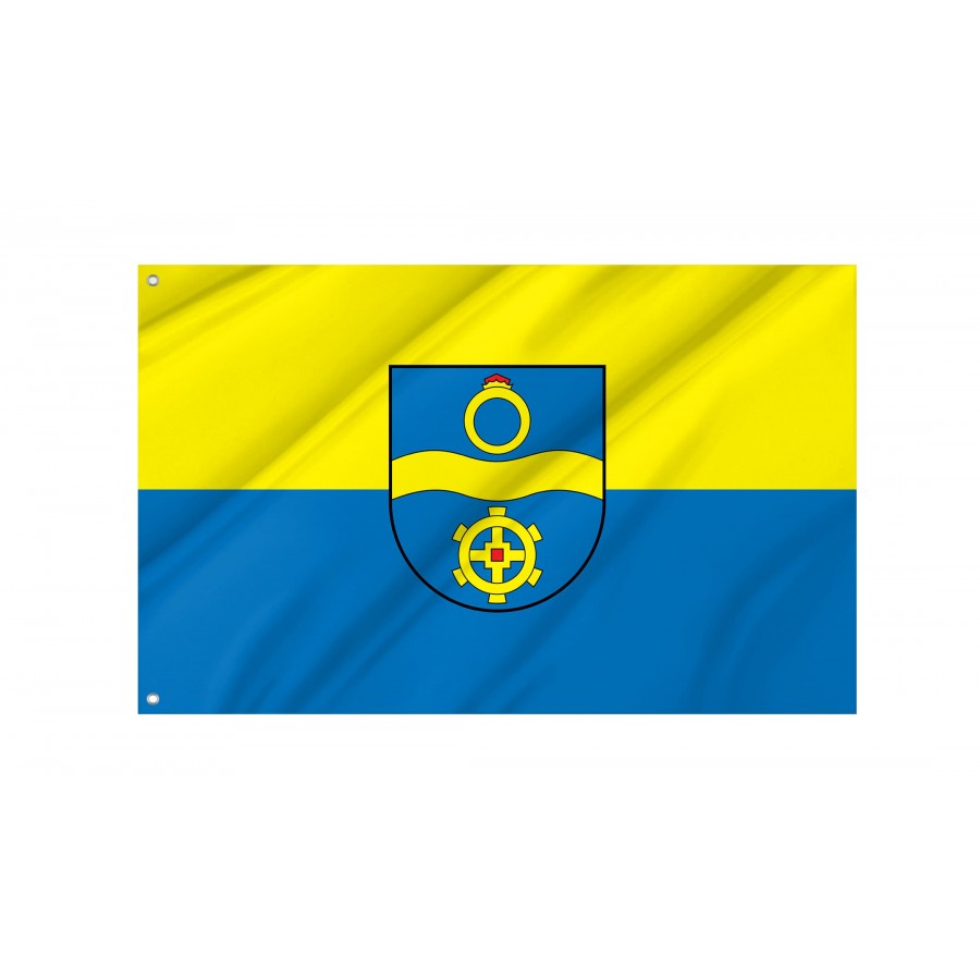 Mühlacker Flag - Official German Municipal Flag from Baden-Württemberg