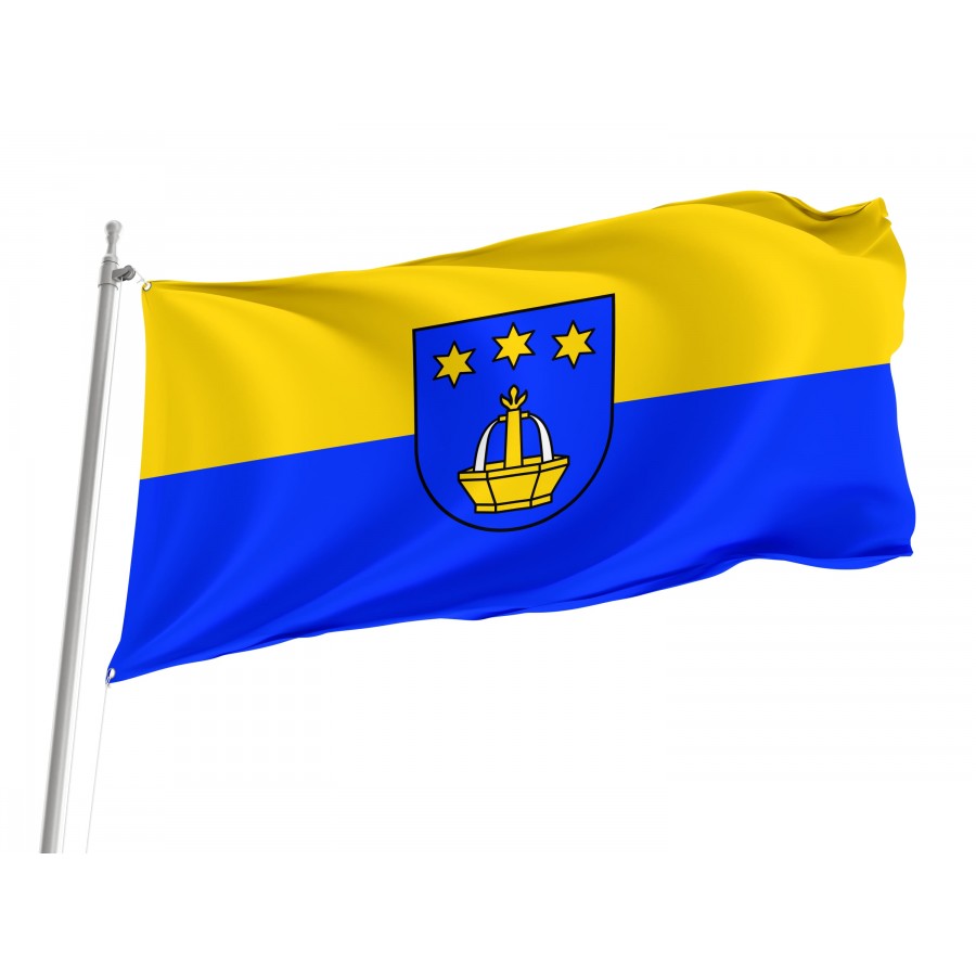 Niefern-Öschelbronn Flag - Official German Municipal Flag from Baden-Württemberg