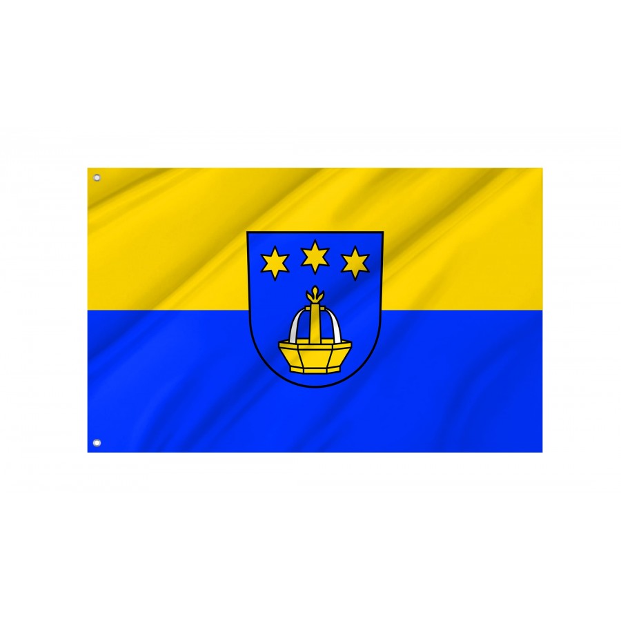 Niefern-Öschelbronn Flag - Official German Municipal Flag from Baden-Württemberg