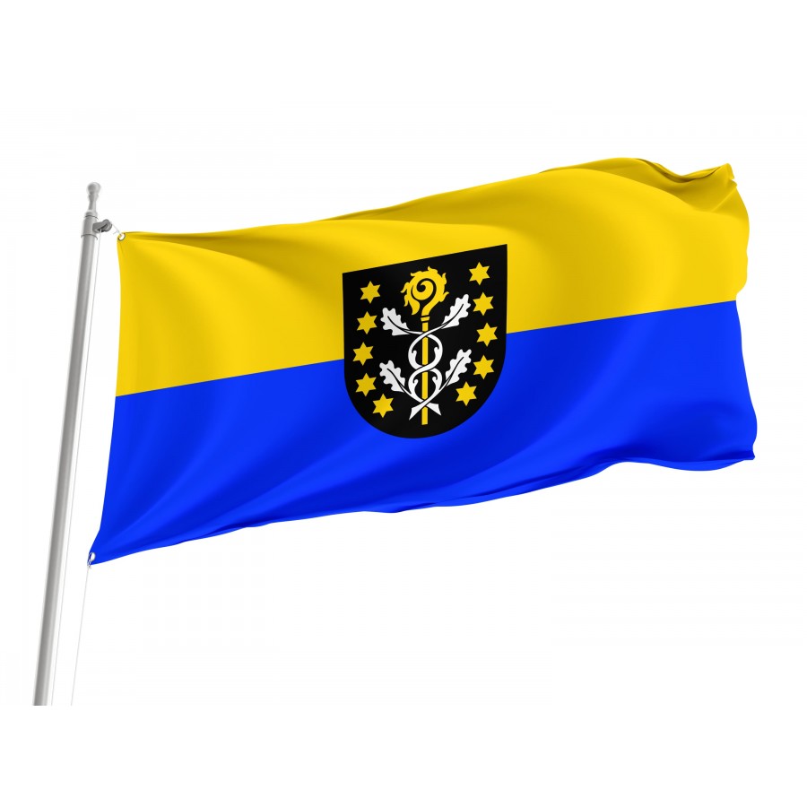 Wiernsheim Flag - Official German Municipal Flag from Baden-Württemberg