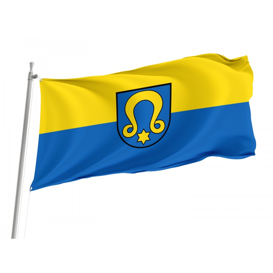 Wimsheim Flag - Official German Municipal Flag from Baden-Württemberg