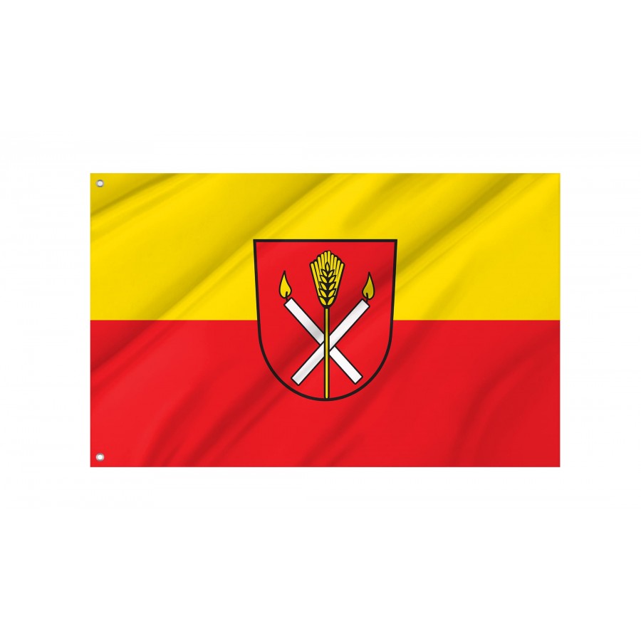 Alleshausen Flag - Official German Municipal Flag from Baden-Württemberg