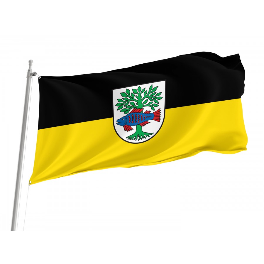 Bad Buchau Flag - Official German Municipal Flag from Baden-Württemberg