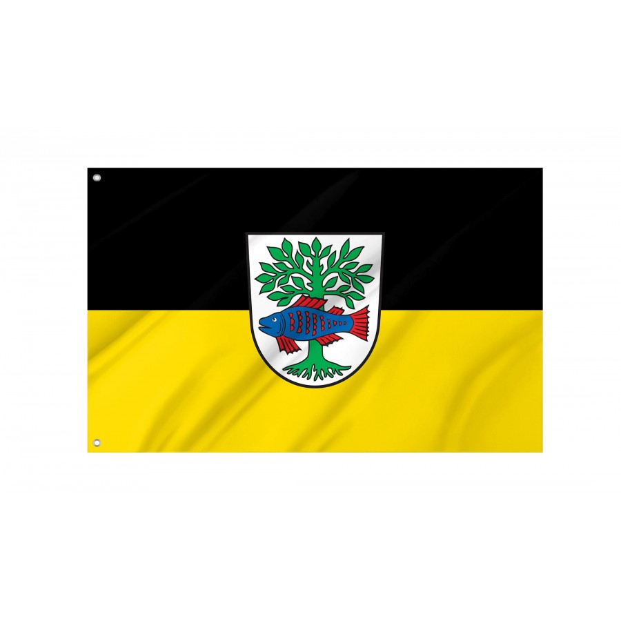 Bad Buchau Flag - Official German Municipal Flag from Baden-Württemberg