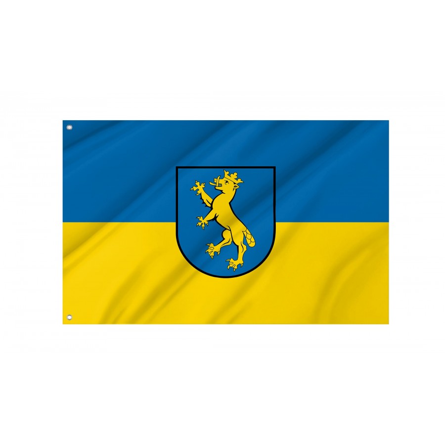 Biberach an der Riß Flag - Official German Municipal Flag from Baden-Württemberg