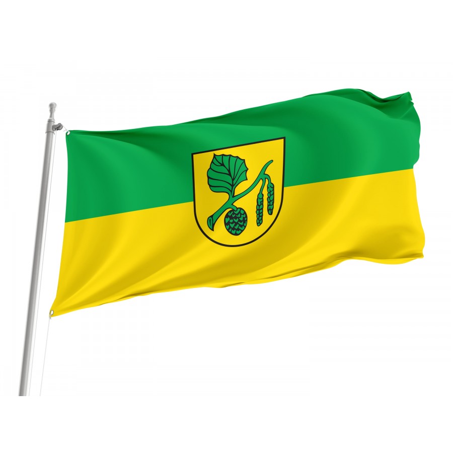 Erlenmoos Flag - Official German Municipal Flag from Baden-Württemberg