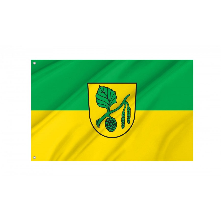 Erlenmoos Flag - Official German Municipal Flag from Baden-Württemberg