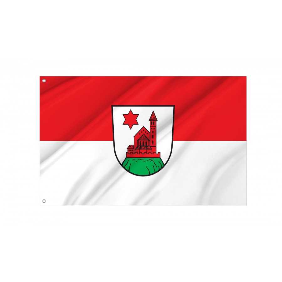 Kirchberg an der Iller Flag - Official German Municipal Flag from Baden-Württemberg
