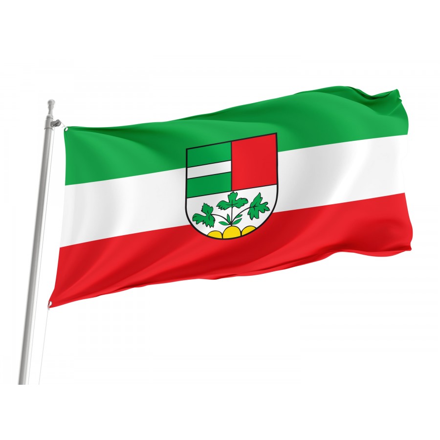 Laupheim Flag - Official German Municipal Flag from Baden-Württemberg