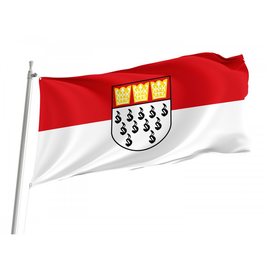 Flag Of Cologne, Patriotic Flags, Unique Design Print, Flags For Indoor & Outdoor Use - High Quality North Rhine Westphalia for Indoor and Outdoor Use